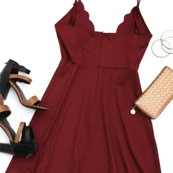 Cut out Scalloped Mini Dress - Picture 2 of 5